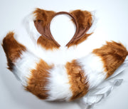 Brown Lolita Cosplay Wolf Ear Kit Cat Cosplay Costume Accessories