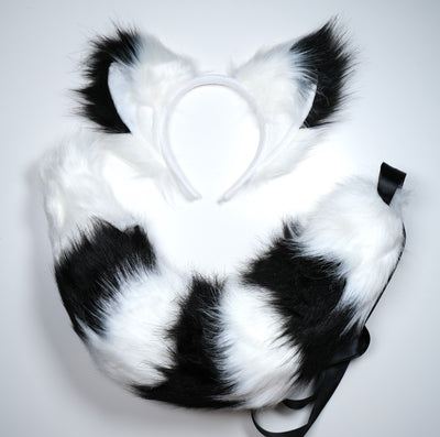 Black Lolita Cosplay Wolf Ear Kit
