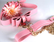 Pink Kitten Collar With Chain