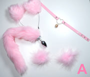 Pink Pet Play Bell Sex Toys Set