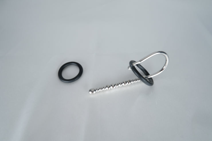 New Urethral Sounds Penis Stretcher Penis Plug Male Sounding Rod with 2 Silicone Rings