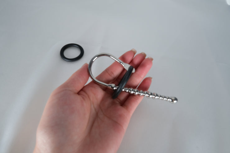 New Urethral Sounds Penis Stretcher Penis Plug Male Sounding Rod with 2 Silicone Rings
