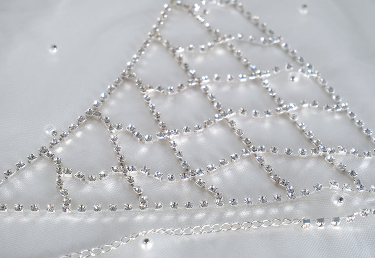 Women's Crystal Rhinestone Bar & Lingerie Set Gift USA
