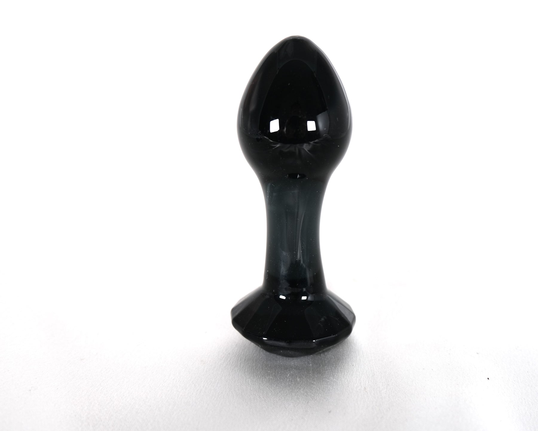 Pink Black Crystal Glass Anal Plug Butt Plug G Spot Anus Masturbation ...