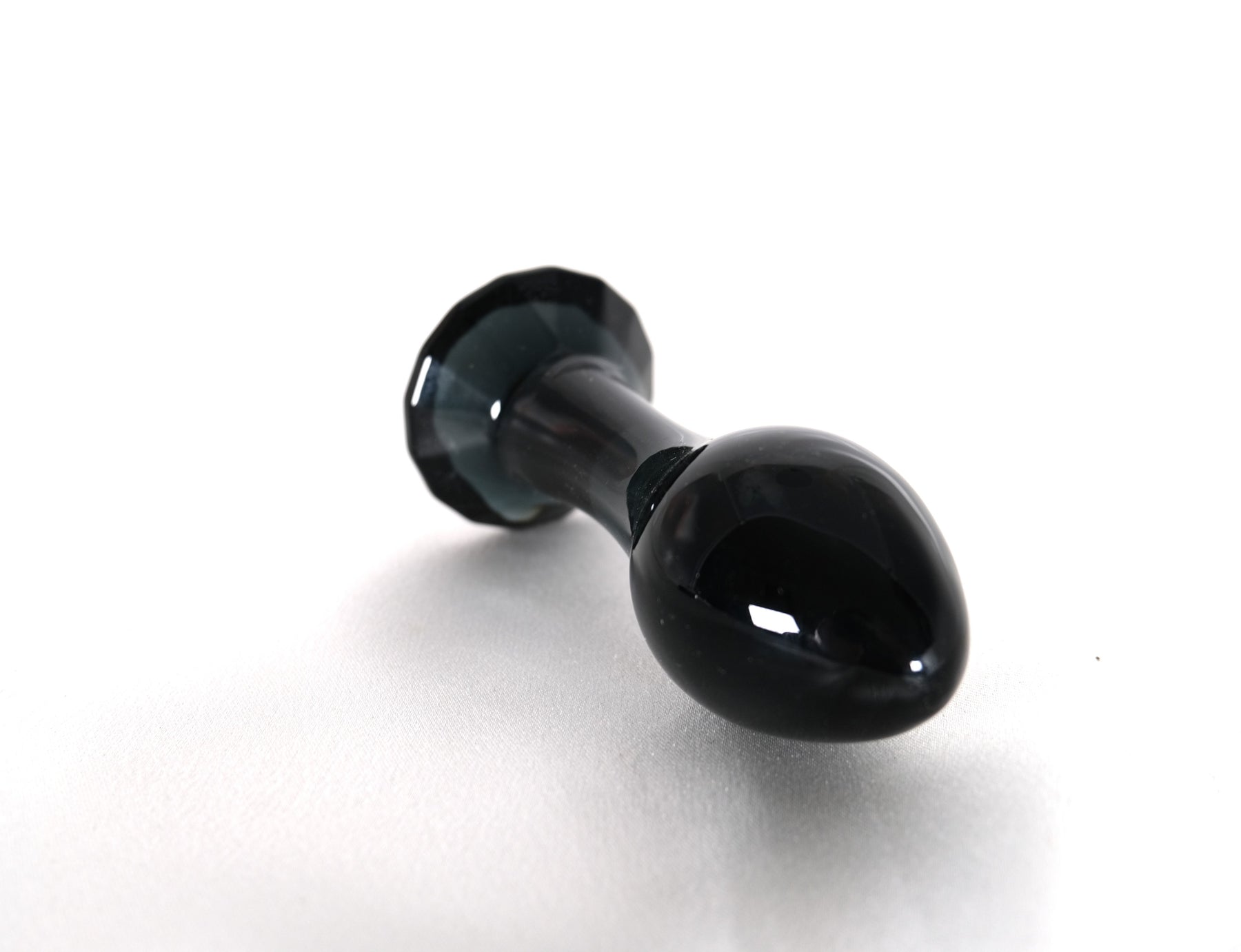 Pink Black Crystal Glass Anal Plug Butt Plug G Spot Anus Masturbation ...