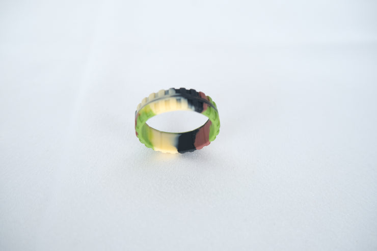 Set of 3 pcs Army Green Adjustable Silicone Cock Ring for Enhanced Pleasure