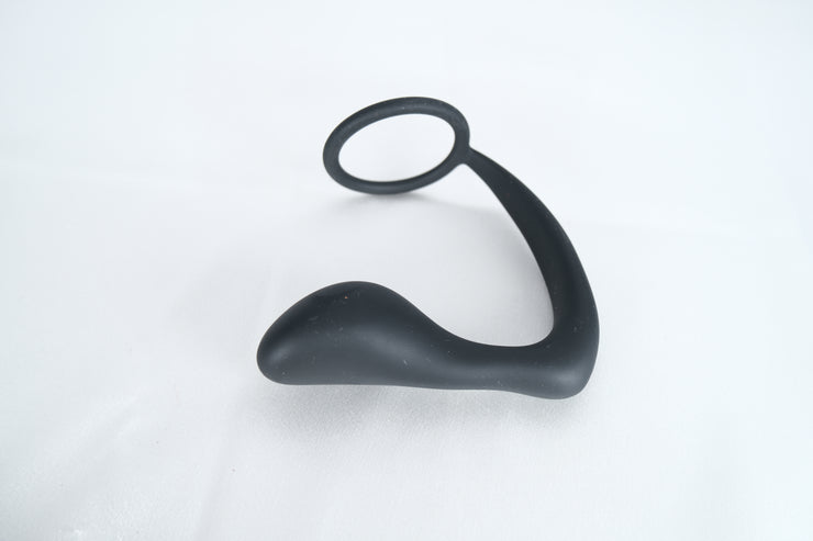 Silicone Male Prostate Massager Anal Butt Plug With Penis Cock Ring