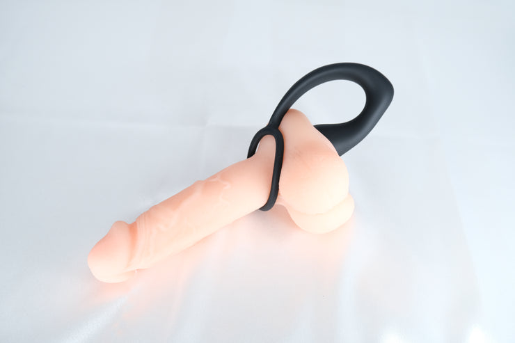 Silicone Male Prostate Massager Anal Butt Plug With Penis Cock Ring