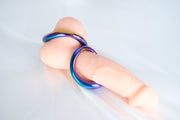 Stainless Steel Rainbow Cock Ring Penis Locking Ring