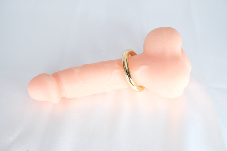 Luxury Golden Penis Rings Stainless Steel Cock Ring