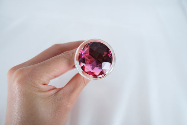 Clear Diamond Glass Cute Anal Plug Butt Plug G Spot Anus Masturbation Sex Toy