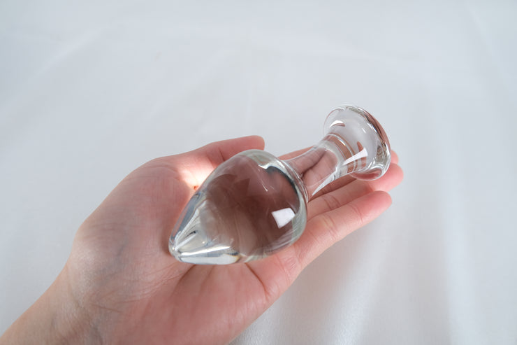 Clear Diamond Glass Cute Anal Plug Butt Plug G Spot Anus Masturbation Sex Toy