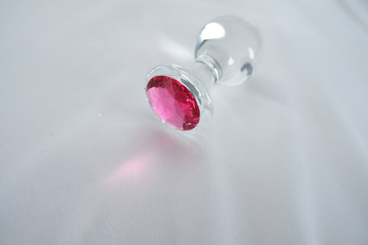 Clear Diamond Glass Cute Anal Plug Butt Plug G Spot Anus Masturbation Sex Toy