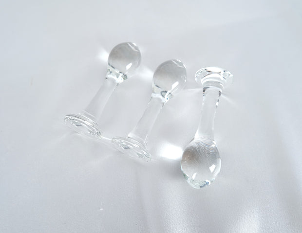 Clear Glass Cute Anal Plug Butt Plug G Spot Anus Masturbation Sex Toy