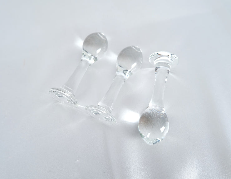 Clear Glass Cute Anal Plug Butt Plug G Spot Anus Masturbation Sex Toy