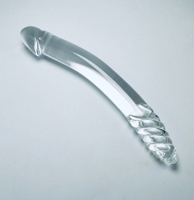 New Design Pink Clear Glass Anal Butt Plug Dildo Anal Trainer Sex Toys Men Women