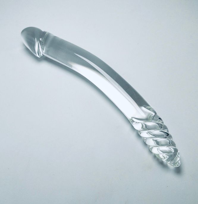 New Design Pink Clear Glass Anal Butt Plug Dildo Anal Trainer Sex Toys Men Women