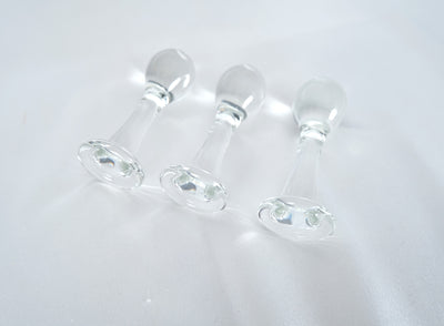 Clear Glass Cute Anal Plug Butt Plug G Spot Anus Masturbation Sex Toy