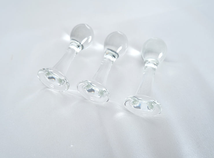 Clear Glass Cute Anal Plug Butt Plug G Spot Anus Masturbation Sex Toy