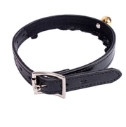 Vegan Leather DDLG Kitten Collar Choker Cosplay Bell Neckband