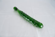 Glass Cucumber Shape Dildos Butt Plug
