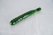 Glass Cucumber Shape Dildos Butt Plug