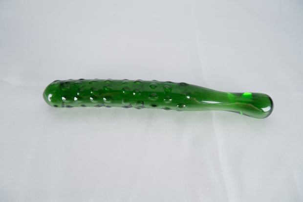 Glass Cucumber Shape Dildos Butt Plug