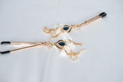 Nipple Clamp /Vagina Clip With Blue Artificial Stone