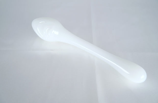 Milky Glass Dildo Butt Plug