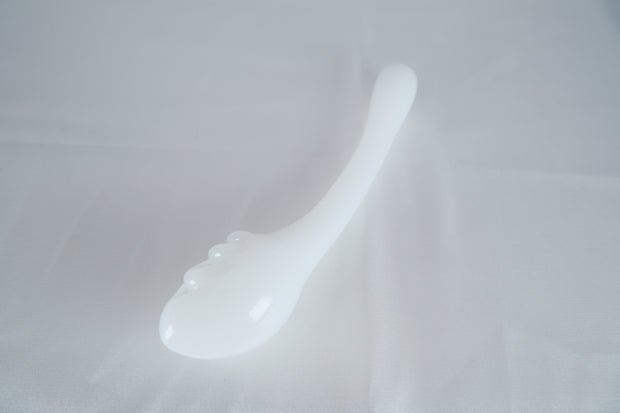 Milky Glass Dildo Butt Plug