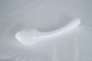 Milky Glass Dildo Butt Plug