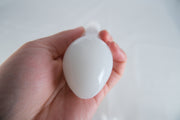 Milky Glass Dildo Butt Plug