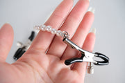 Nipple Clamps With Pearl Chain