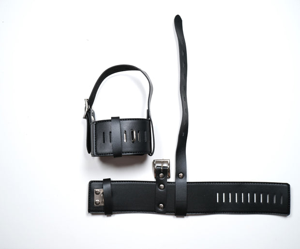 Leather High Heel Shoe Locks Straps