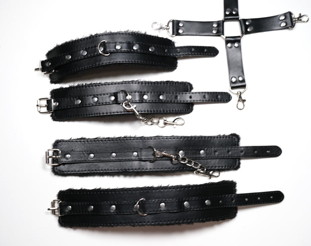 Luxury Soft Furry Wrist and Ankle Cuffs Kit