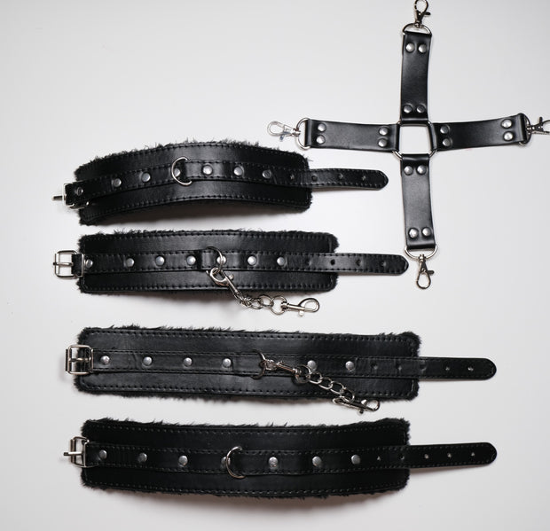 Luxury Soft Furry Wrist and Ankle Cuffs Kit