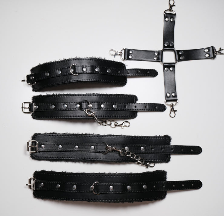 Luxury Soft Furry Wrist and Ankle Cuffs Kit