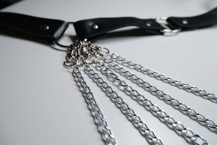 Metal Chain Harness Bra
