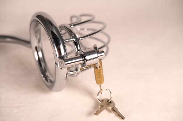 Chastity Cage With Anal Hook