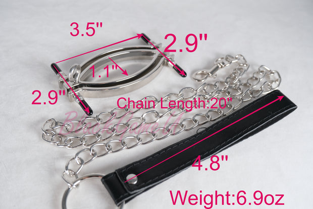 Adjustable Vagina Clip With Chain Lead