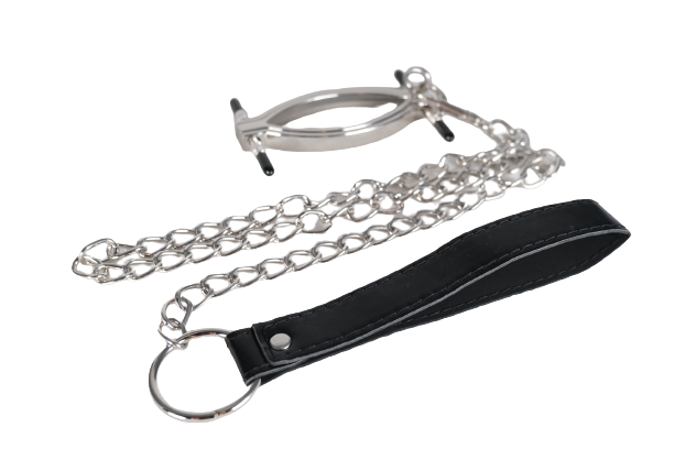 Adjustable Vagina Clip With Chain Lead