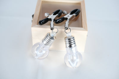Colorful Light Bulb Nipple Clamps Breast Clips