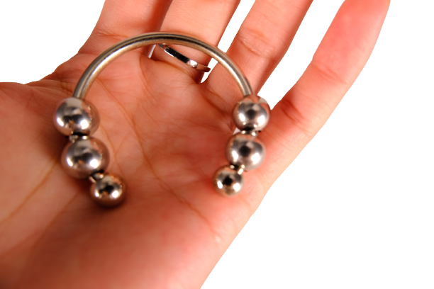 Detachable 6 Pressure Point Beaded Glans Ring