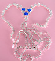 Blue Stone Necklace Body Jewellery