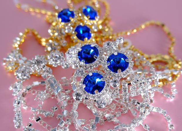 Blue Stone Necklace Body Jewellery