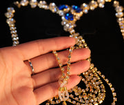 Blue Stone Necklace Body Jewellery