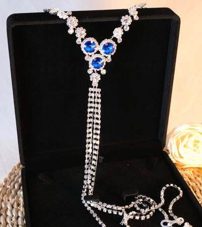Blue Stone Necklace Body Jewellery