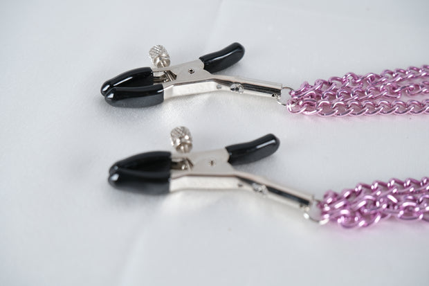 Nipple Clamps With Triple Chain