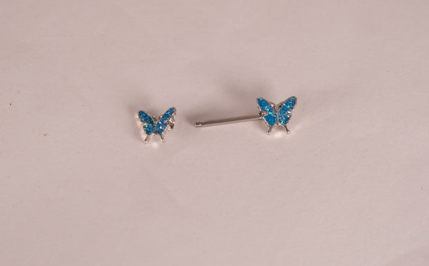 Butterfly Jewelry Straight Nipple Barbell