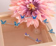 Butterfly Jewelry Straight Nipple Barbell